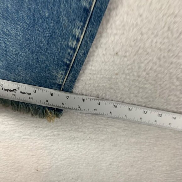 J. Crew Women's Vintage Slim Straight Raw Hem Jeans Medium Wash Size 32P 9551 - Picture 7 of 16